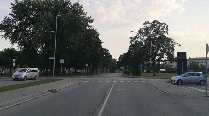 Začetek urejanja križišča Černelčeve ceste in Pleteršnikove ulice