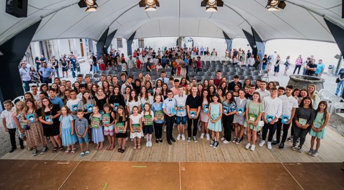 Brežiški župan sprejel najuspešnejše osnovnošolce v občini Brežice