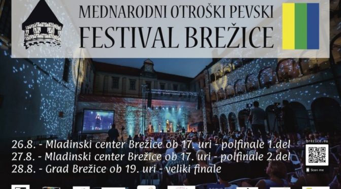 Vabilo na 6. Mednarodni otroški pevski festival Brežice 2022