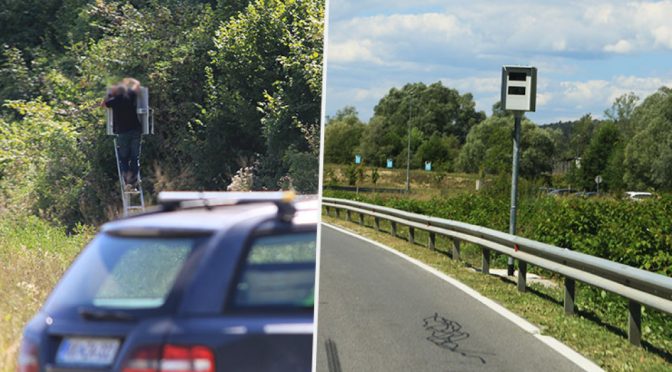 Previdno in počasi! Radar na blanški ravnini so v četrtek namestili v hiško …