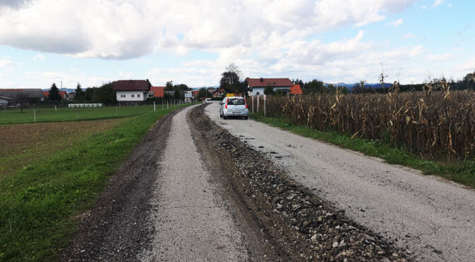 Do 20. oktobra zapora ceste Cerklje ob Krki – Črešnjice