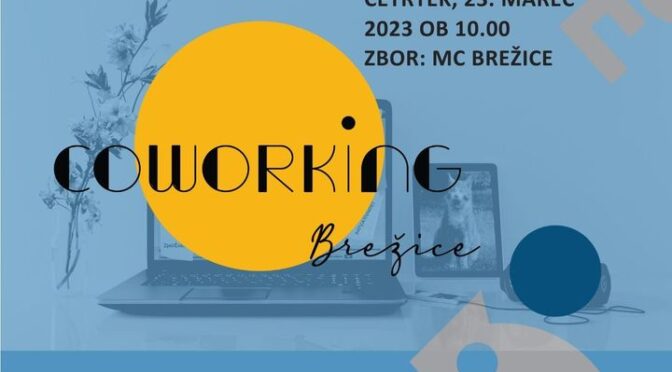 23.3.2023 vabljeni na ogled in predstavitev coworking prostorov v sklopu projekta POJNT. Zberemo se ob 10. uri pred MC Brežice. …