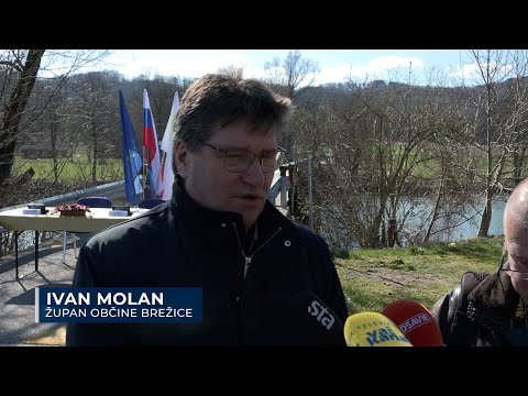 Podpis pogodbe za most na Borštu: Ivan Molan (Občina Brežice)