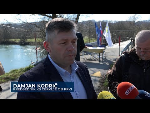 Podpis pogodbe za most na Borštu: Damjan Kodrič (KS Cerklje ob Krki)