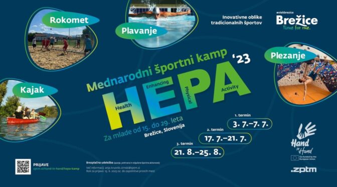 ✋ Hej! V Brežicah se boste lahko med poletjem osvežili s čisto novo dogodivščino: mednarodni športni HEPA kampi! 🏃‍♀️

✋ Namenje…