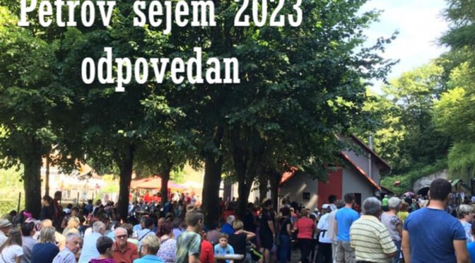 Petrov sejem odpovedan