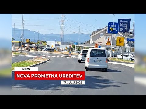 Nova prometna ureditev na Cesti krških žrtev v Krškem