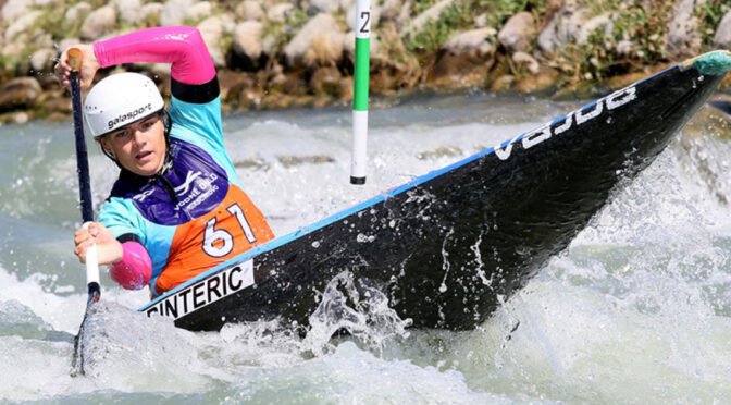 Čateška kajakašica Naja Pinterič dvakrat srebrna na EP na Slovaškem