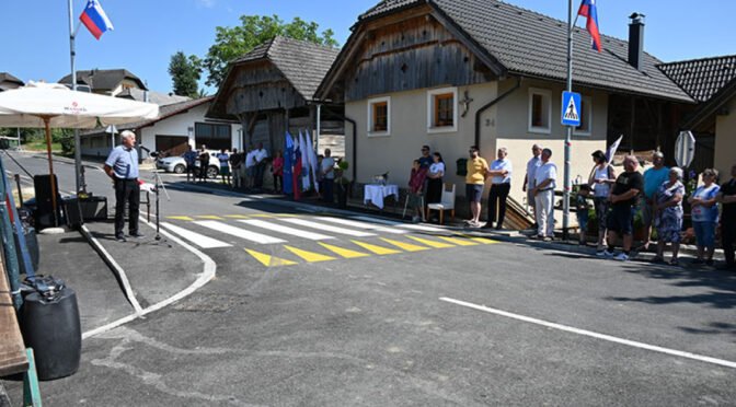 Slovesno odprli cestni odsek na Vrhu pri Boštanju