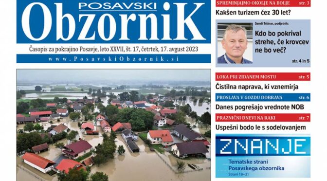 Nova številka PO: povodenj, kostanjeviški praznik, Znanje in še marsikaj drugega