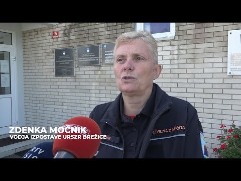 Zdenka Močnik (URSZR Brežice) o sodelovanju Civilne zaščite med poplavami