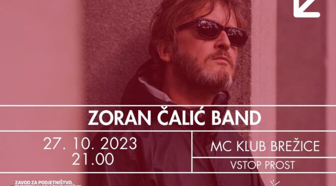 Save the date in ne zamudi fantastičnega dogodka v MC Brežice – @Koncert Zoran Čalić band! 🎼 Ne zamudite priložnosti, da ga v ži…