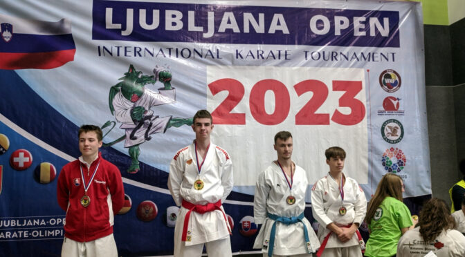 Pet zmag in devet odličij na mednarodnem tekmovanju za Karate klub Brežice