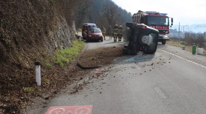 Nesreči v Sotelskem in na izvozu z avtoceste