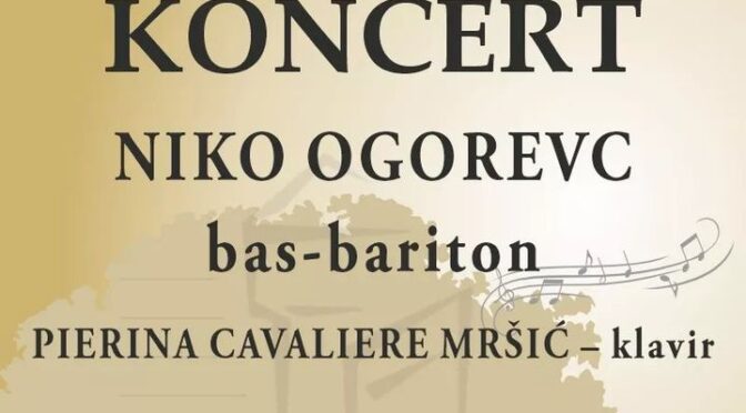 Vljudno vabljeni na Koncert Nika Ogorevca, bas-bariton, ki bo v soboto, 17. februarja 2024, ob 18. uri v Viteški dvorani Posavsk…