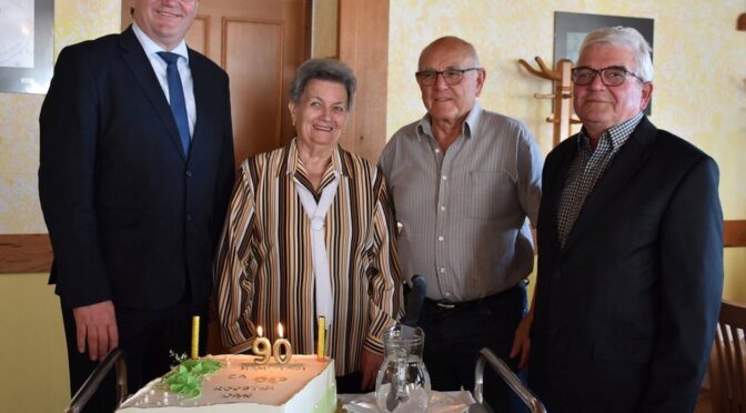 Župan voščil Bernardi Lazanski ob 90. rojstnem dnevu