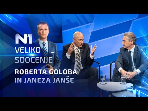 N1 STUDIO: Soočenje Roberta Goloba in Janeza Janše