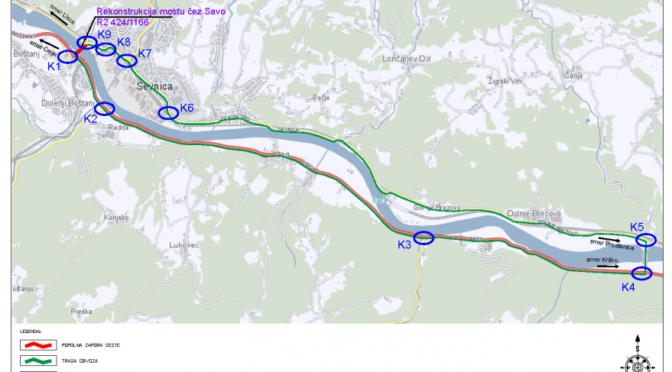 Sevniški most čez Savo bo zaprt od 8. do 22. julija