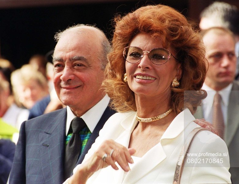 Mohamed Al Fayed in Sophia Loren