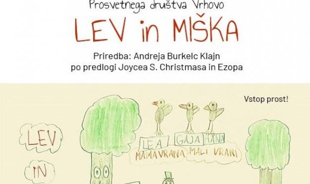 Otroška gledališka predstava Lev in miška