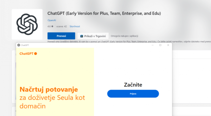 ChatGPT za Windows na voljo za vse!