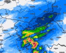 Intenzivno vremensko dogajanje: veter, dež in sneg