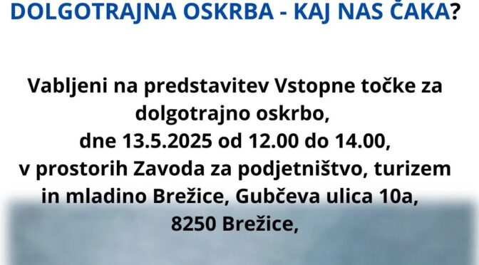 [DOLGOTRAJNA OSKRBA] 𝐕𝐚𝐛𝐢𝐥𝐨 𝐧𝐚 𝐩𝐫𝐞𝐝𝐬𝐭𝐚𝐯𝐢𝐭𝐞𝐯 𝐕𝐬𝐭𝐨𝐩𝐧𝐞 𝐭𝐨č𝐤𝐞 𝐳𝐚 𝐝𝐨𝐥𝐠𝐨𝐭𝐫𝐚𝐣𝐧𝐨 𝐨𝐬𝐤𝐫𝐛𝐨