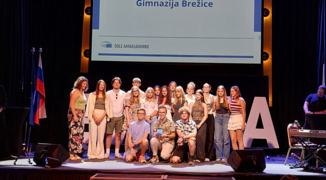 Gimnazija Brežice zopet šola ambasadorka Evropskega parlamenta!