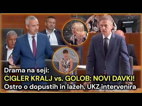 Drama: Cigler Kralj razgali Golobu omejitve & davke Svobode | UKZ: »Boste raje tiho!« (15. 7. 2025)