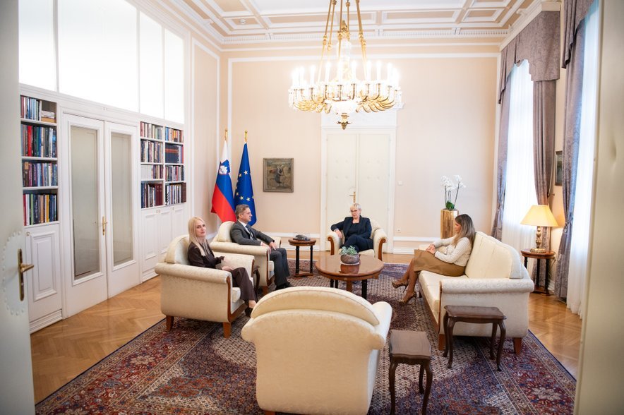 Srečanje Nataše Pirc Musar in Roberta Goloba