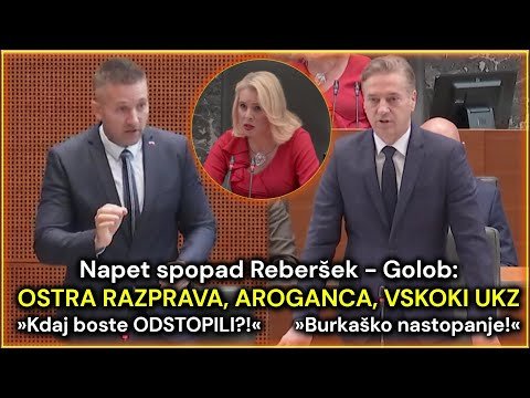 Burna drama: Reberšek – Golob – UKZ: Integriteta in odstop | Ton govora & blokiranje (22. 10. 2025)