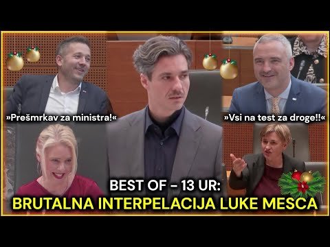 Best Of: »Šmrkav minister z brki« – Opomini & izpadi: Brutalna interpelacija L. Mesca (19. 12. 2025)