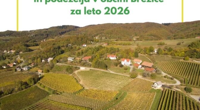 [JAVNI RAZPIS] 𝐕 𝐥𝐞𝐭𝐮 𝟐𝟎𝟐𝟔 𝐎𝐛č𝐢𝐧𝐚 𝐁𝐫𝐞ž𝐢𝐜𝐞 𝐧𝐚𝐦𝐞𝐧𝐣𝐚 𝟐𝟏𝟑.𝟎𝟎𝟎 € 𝐳𝐚 𝐫𝐚𝐳𝐯𝐨𝐣 𝐤𝐦𝐞𝐭𝐢𝐣𝐬𝐭𝐯𝐚 𝐢𝐧 𝐩𝐨𝐝𝐞ž𝐞𝐥𝐣𝐚