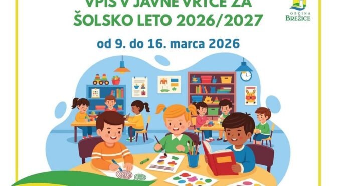 Vpis v javne vrtce za šolsko leto 2026/27