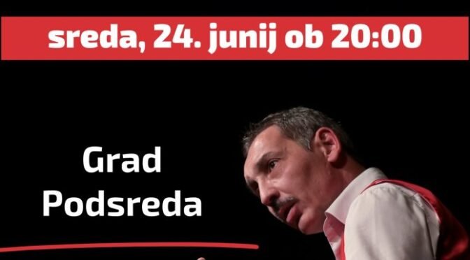 Analogni večer vrhunske komedije s Tadejem Tošem na gradu Podsreda