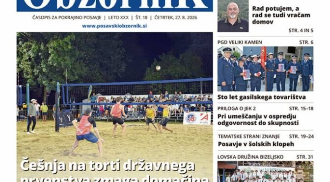Radečam, znanju in JEK2 posvečen zadnji počitniški Posavski obzornik