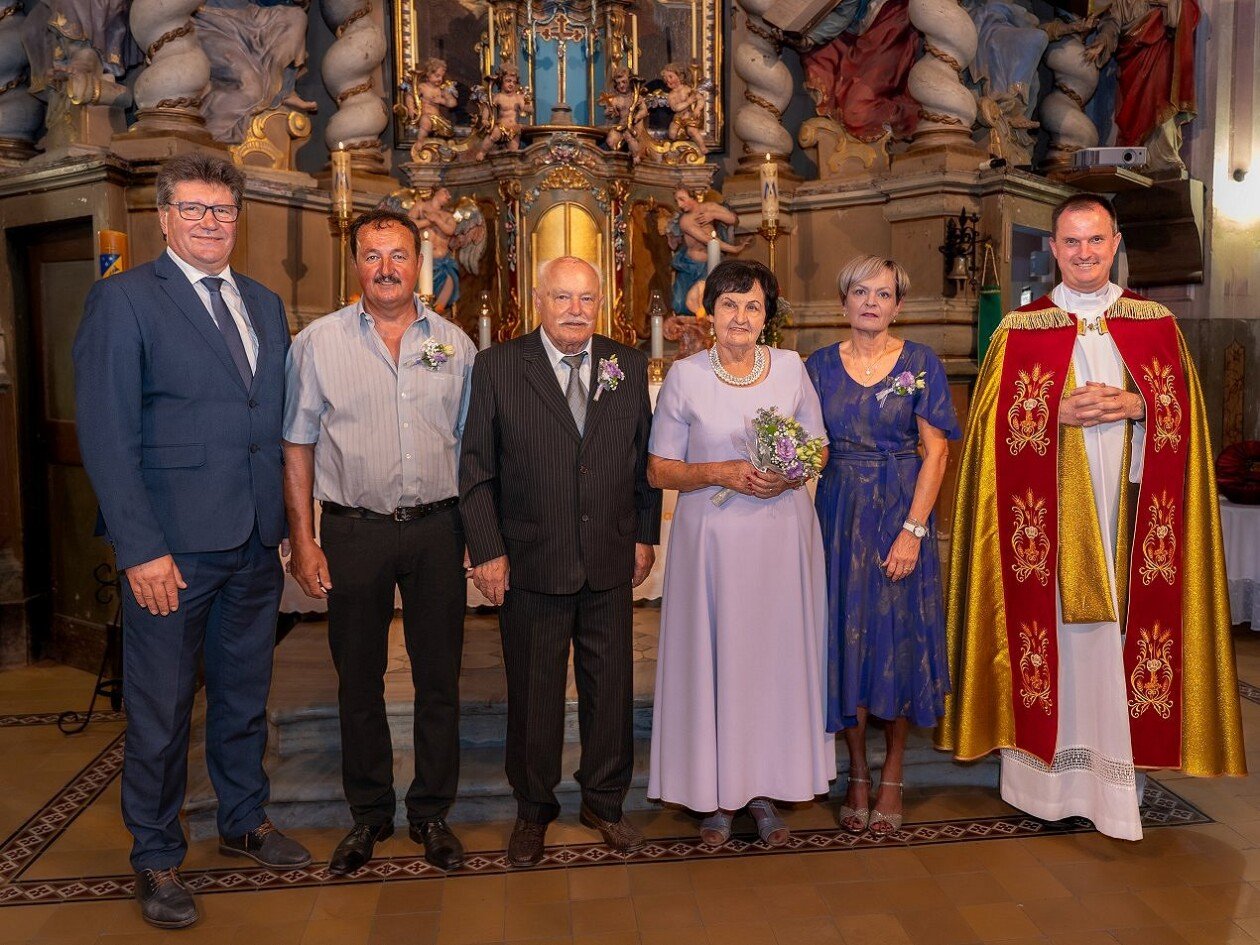 Diamantna poroka Frančiške in Jožeta Grmovšek