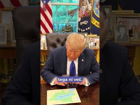 24UR | Trump spremenil Ontarijsko jezero v Ameriško jezero. Vir: TikTok/realdonaldtrump