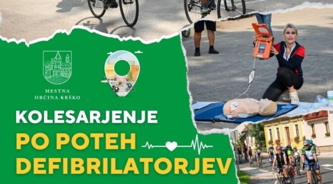 S kolesom po poteh defibrilatorja