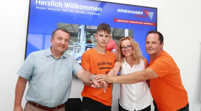 Sven ob podpori ‘Grieshaber logistik’ na finalu EP v Krškem!