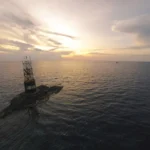Aerial photo from flying drone fascinating nature landscape