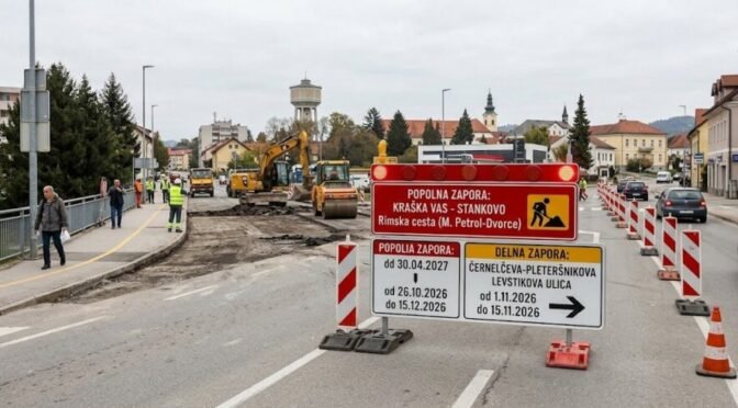 Pozor, vozniki! Na teh brežiških cestah se obetajo dolgotrajne popolne in delne zapore