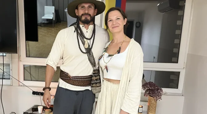 Kolumbija navdušila Brežice: dvorana je bila polna, Anja in Carlos razkrila številne zanimivosti