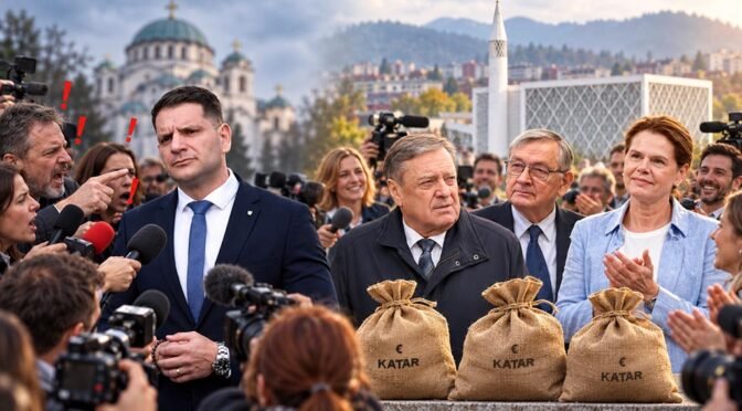 Stevanovic pravoslavna cerkev jankovic turk bratusek dzamija denar katar mediji foto ilustracija umetna inteligenca fa bobo