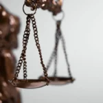 Still life with scales justice